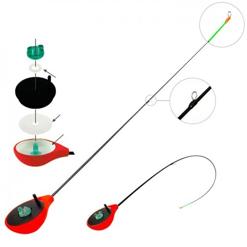 Удочка зимняя Akara Finezza RBS (1-3.6 гр), красная