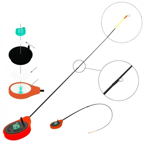 Удочка зимняя Akara Finezza SPS Red (0.7-2.8 гр) красная