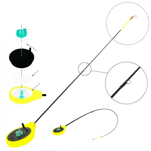 Удочка зимняя Akara Finezza SPS (0.7-2.8 гр), желтая