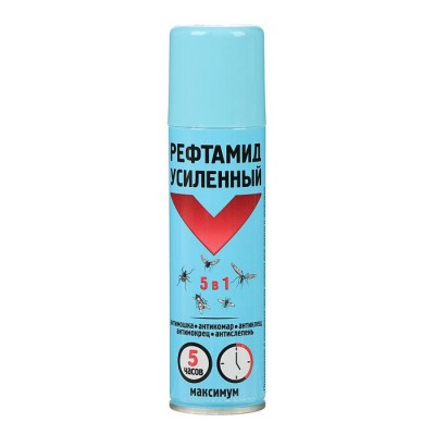 Репеллент Рефтамид Экстра Максимум (усиленный) 150 мл, 5 в 1