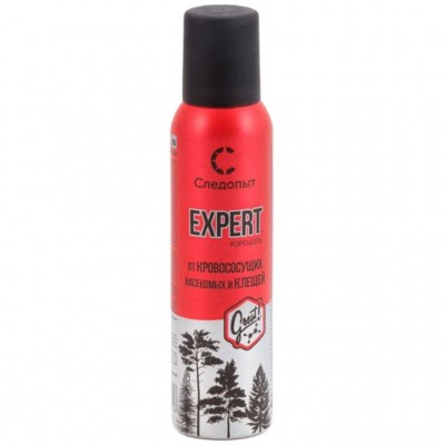 Репеллент СЛЕДОПЫТ EXPERT GREAT FORMULA,от всех видов летающих насекомых и клещей,аэрозоль,150мл