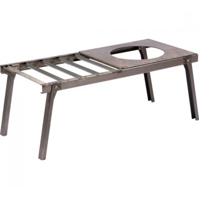 Решетка костровая Следопыт с подставкой под казан, усиленная