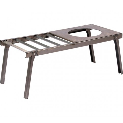 Решетка костровая Следопыт с подставкой под казан, усиленная