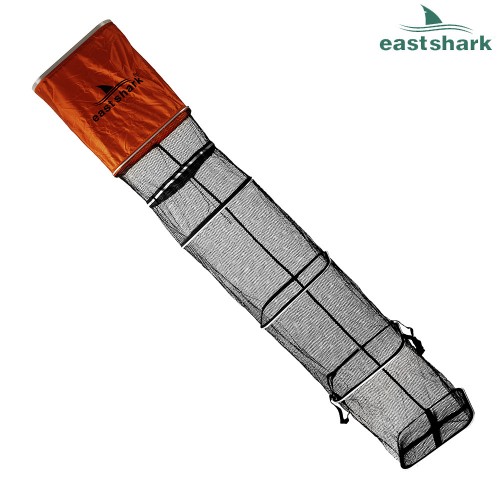 Садок длинный квадратный EastShark SB-2.5 м D45 прорезиненный в сумке