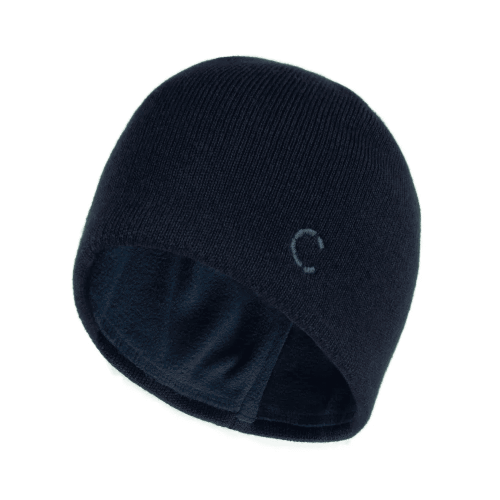 Шапка СЛЕДОПЫТ-IRBIS без отворота с подкладом из флиса, акрил/шерсть,цв.темно-синий