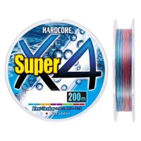 Шнур плетеный DUEL Hardcore Super X4 5 Color #1.2 9.0kg 200m