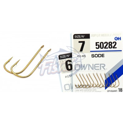 Крючок Owner 50282 Sode brown №10 14шт