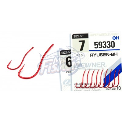 Крючок Owner Ryusen BH 59330 red №10 12шт