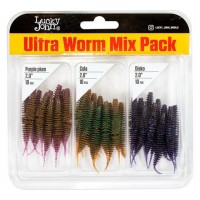 Слаги съедобные искусственные LJ Pro Series ULTRAWORM 2,0in (05.00)/MIX1 30шт.