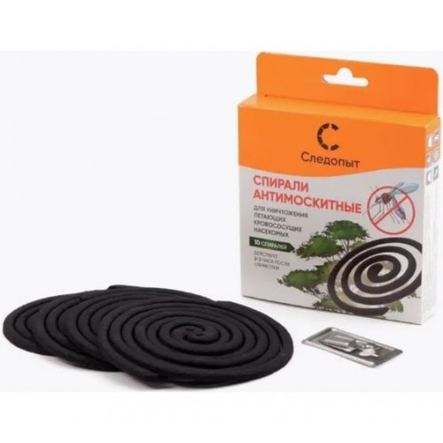 Спирали антимоскитные Следопыт, 10 шт, коробка с подвесом