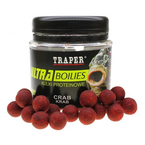 Бойлы насадочные Traper BOILIES ULTRA Krab/Краб 12mm 100g