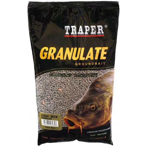 Прикормка гранулы Traper Granulat  Fish Mix/Рыбный Микс 5mm 1кг