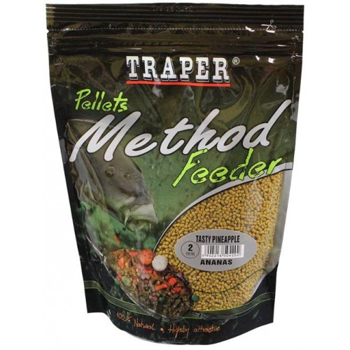 Пеллетс Traper METHOD FEEDER PELLETS Ananas/Ананас 2mm 0,5кг