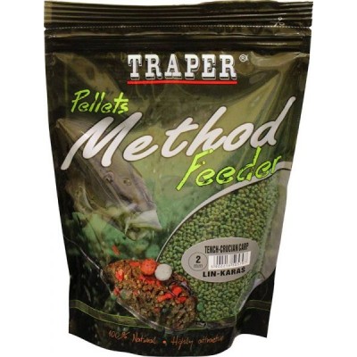 Пеллетс Traper METHOD FEEDER PELLETS Lin-Karas/Линь-Карась 2mm 0,5кг