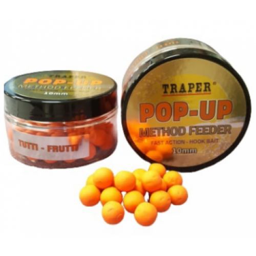 Бойлы плавающие Traper Pop-Up Method Feeder 10мм Pomarancza/Апельсин