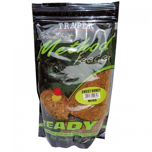 Методная прикормка Traper Method Feeder Ready Miod/Мед  0,75кг