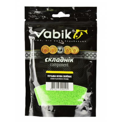 Компонент прикормки Vabik BIG PACK Печиво флуо зеленое 750г