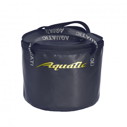 Ведро AQUATIC В-05С для замешивания корма герметичное, с крышкой (цвет: синий)