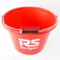 Ведро для замеса прикормки RS красное с логотипом 18 л