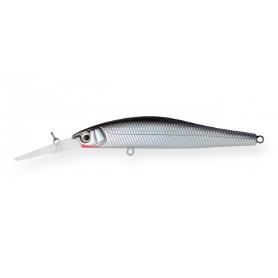 Воблер Минноу Strike Pro Jumper DR 110SP, 110 мм, 17.6 гр, Загл. 1,5м.-4,0м., Нейтральный, цвет: A010-EP Black Back Silver, (EG-192CL-SP#A010-EP)