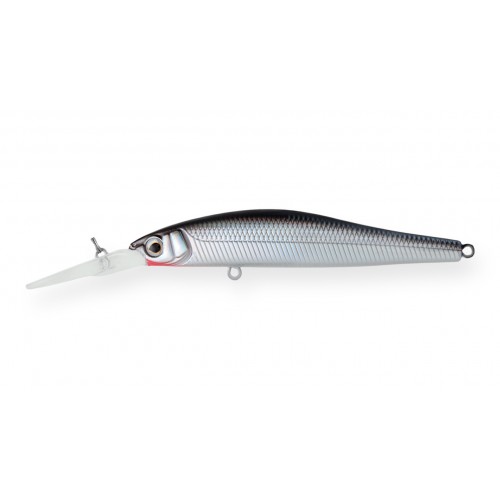 Воблер Минноу Strike Pro Jumper DR 110SP, 110 мм, 17.6 гр, Загл. 1,5м.-4,0м., Нейтральный, цвет: A010-EP Black Back Silver, (EG-192CL-SP#A010-EP)