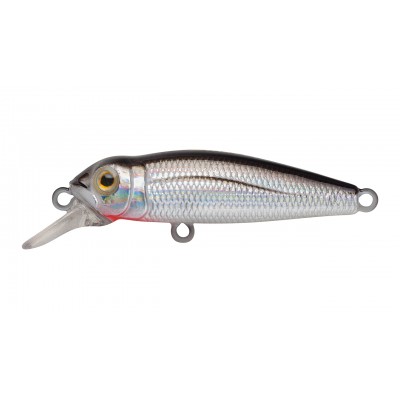 Воблер Минноу Strike Pro Midge 40, 40 мм, 2 гр, Загл. 0,5м., Нейтральный, цвет: A010-EP Black Back Silver, (EG-074SP#A010-EP)