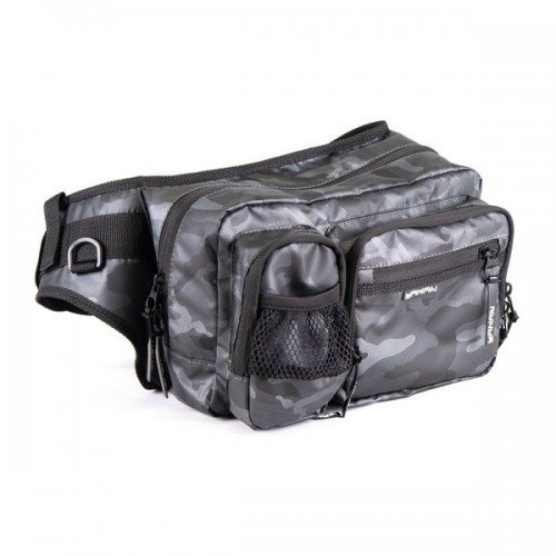 Сумка рыболовная Yaman Fishing Hip Bag, 28х21х17 см,  серый камуфляж