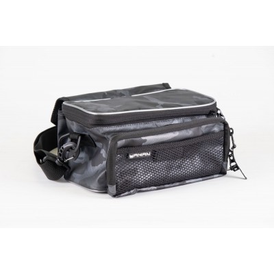 Сумка рыболовная Yaman Sling Lure Bag M, 26х14х22 см, серый камуфляж + 3 коробки LUNO 18