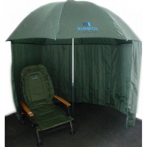 Зонт рыболовный с тентом Rumpol 250см + шторка 280026
