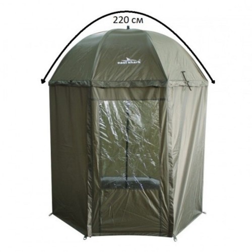 Зонт рыболовный EastShark HYU 004 - 220 см с тентом